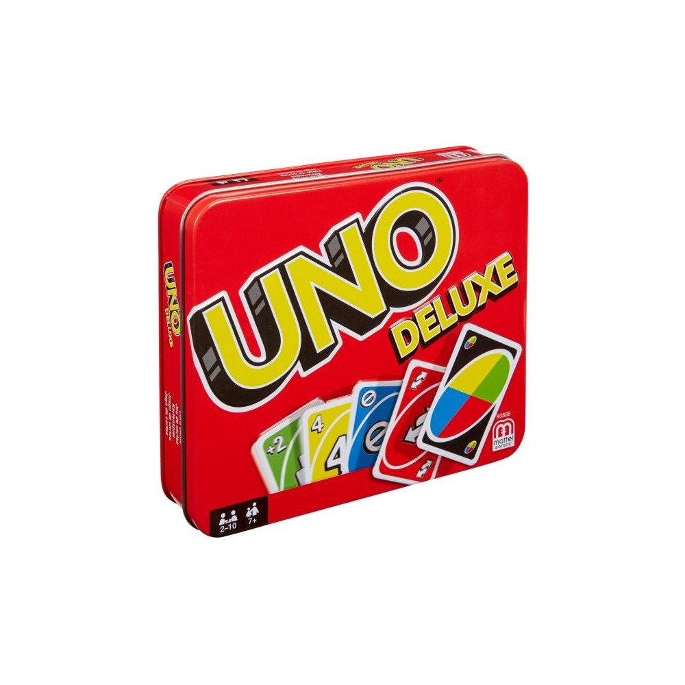 Produktbild för Games UNO Deluxe-kortspel, Kortspel, Kasta kort, 7 År, Famil...
