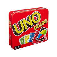Produktbild för Games UNO Deluxe-kortspel, Kortspel, Kasta kort, 7 År, Famil...