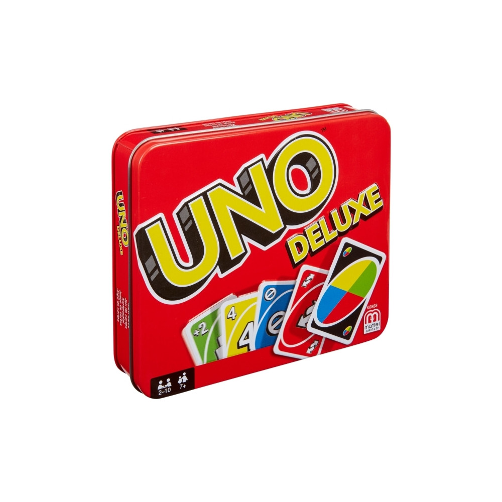 Produktbild för Games UNO Deluxe-kortspel, Kortspel, Kasta kort, 7 År, Famil...
