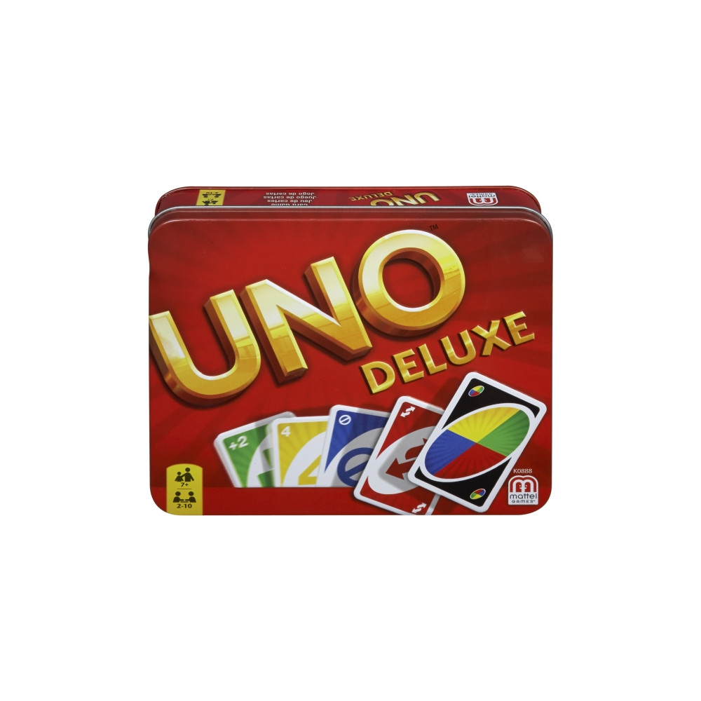 Produktbild för Games UNO Deluxe-kortspel, Kortspel, Kasta kort, 7 År, Famil...