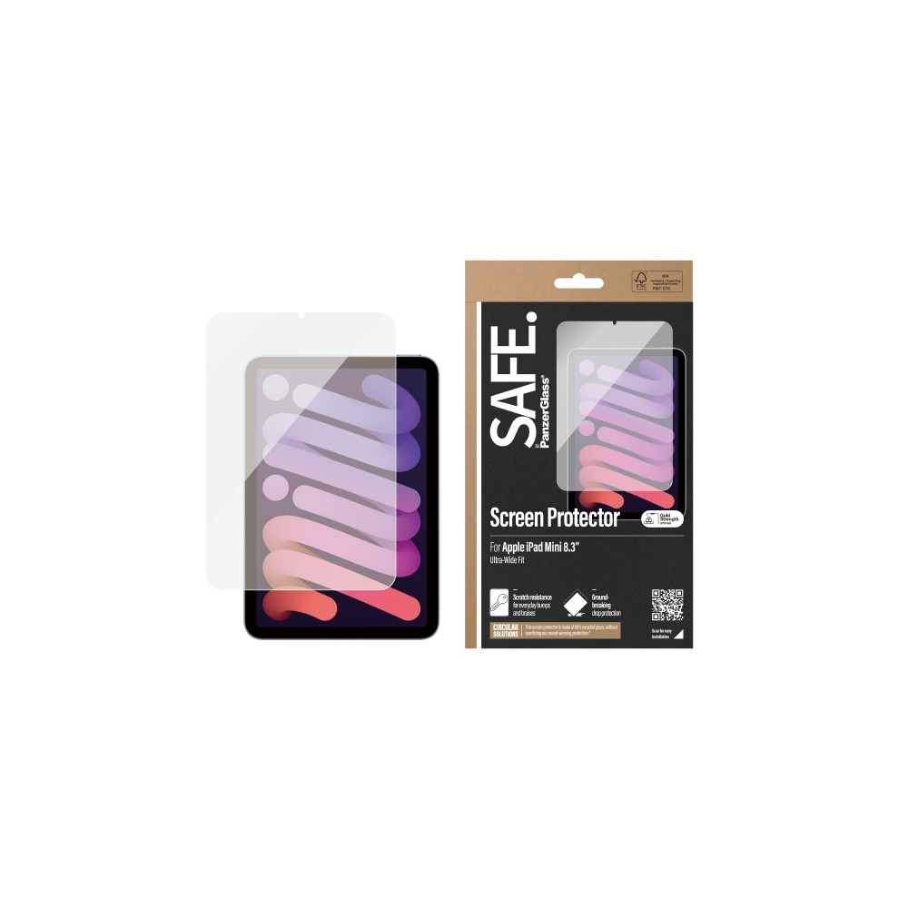 Produktbild för SAFE. by PanzerGlass - skärmskydd för surfplatta - ultrabred passning