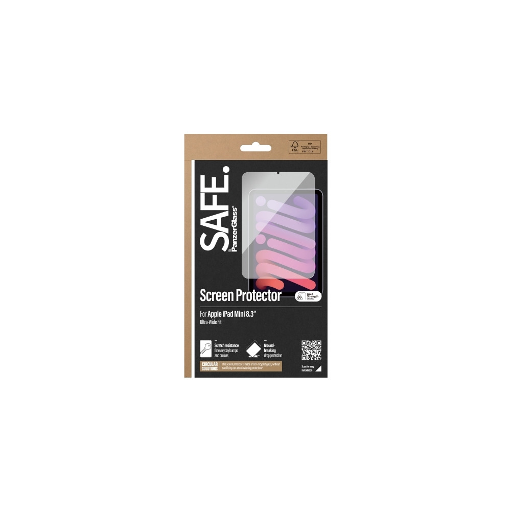 Produktbild för SAFE. by PanzerGlass - skärmskydd för surfplatta - ultrabred passning