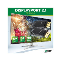 Produktbild för InLine - DisplayPort-kabel - DisplayPort till DisplayPort - 10 m