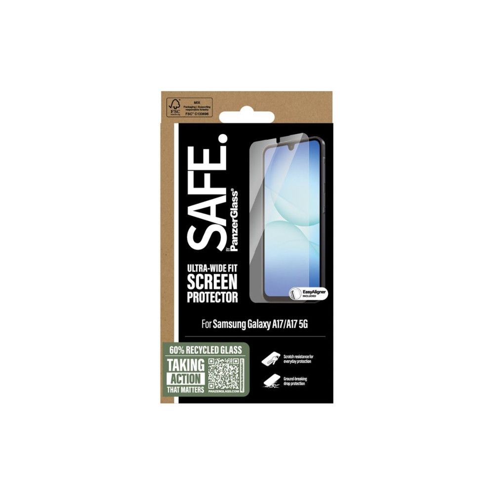 Produktbild för SAFE. by PanzerGlass - skärmskydd för surfplatta - ultrabred passning med EasyAligner