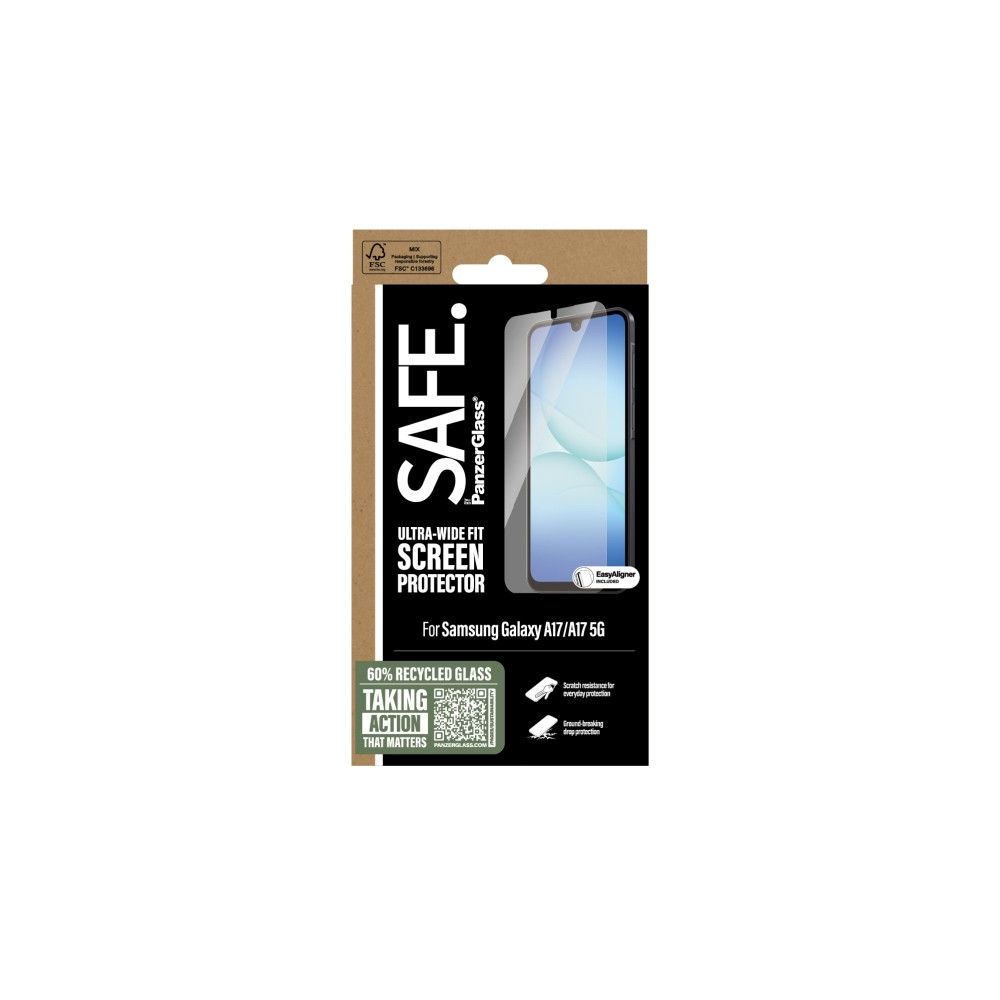 Produktbild för SAFE. by PanzerGlass - skärmskydd för surfplatta - ultrabred passning med EasyAligner