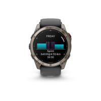 Produktbild för Garmin Fenix 8 Pro - titan - Ja sportklocka med rem - graphite/black - 32 GB