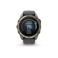 Produktbild för Garmin Fenix 8 Pro - titan - Ja sportklocka med rem - graphite/black - 32 GB