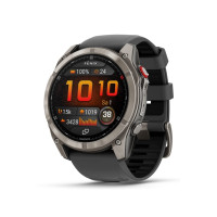 Produktbild för Garmin Fenix 8 Pro - titan - Ja sportklocka med rem - graphite/black - 32 GB