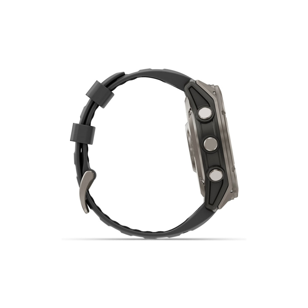 Produktbild för Garmin Fenix 8 Pro - titan - Ja sportklocka med rem - graphite/black - 32 GB