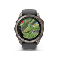 Produktbild för Garmin Fenix 8 Pro - titan - Ja sportklocka med rem - graphite/black - 32 GB