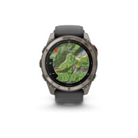 Produktbild för Garmin Fenix 8 Pro - titan - Ja sportklocka med rem - graphite/black - 32 GB