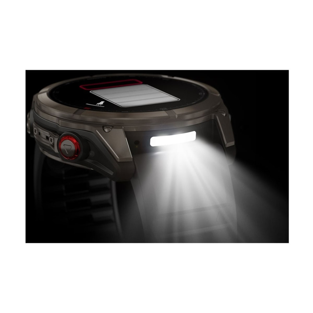 Produktbild för Garmin Fenix 8 Pro - titan - Ja sportklocka med rem - graphite/black - 32 GB