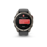 Produktbild för Garmin Fenix 8 Pro - titan - Ja sportklocka med rem - graphite/black - 32 GB