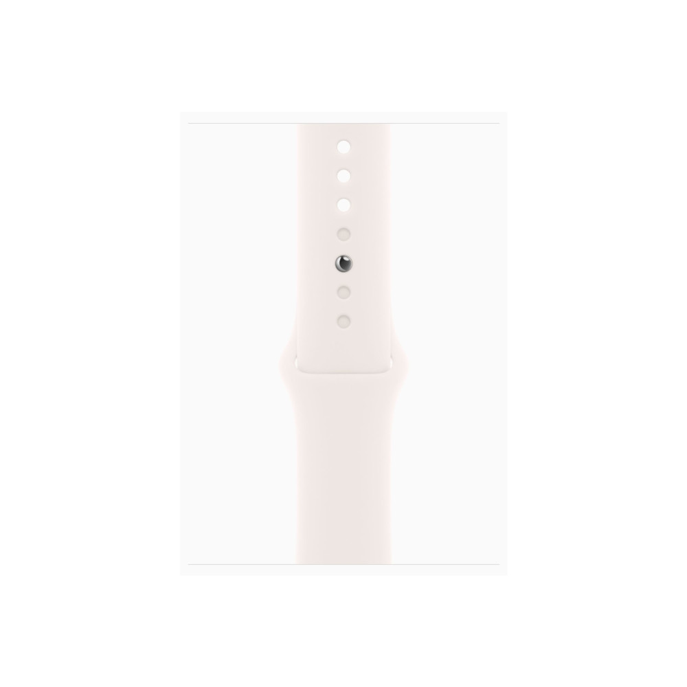 Produktbild för Apple Watch Series 11 (GPS + Cellular) - guldrosa aluminium - smart klocka med sportband - lätt rouge - 64 GB