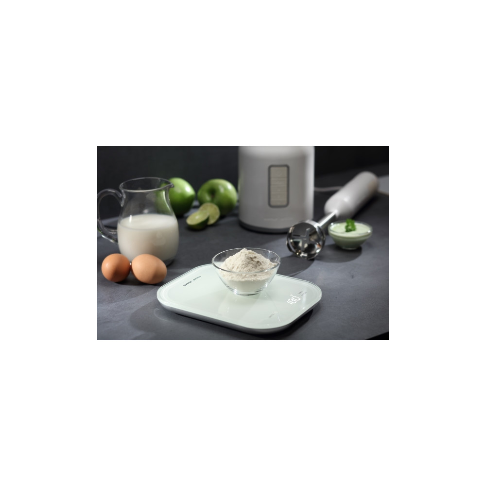 Produktbild för Gorenje KT10ORAW, Elektronisk köksvåg, 10 kg, 1 g, vit, glas