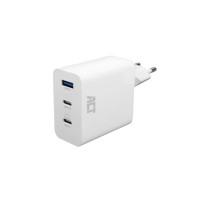 Produktbild för ACT strömadapter - USB typ A, 2 x USB-C - 65 Watt