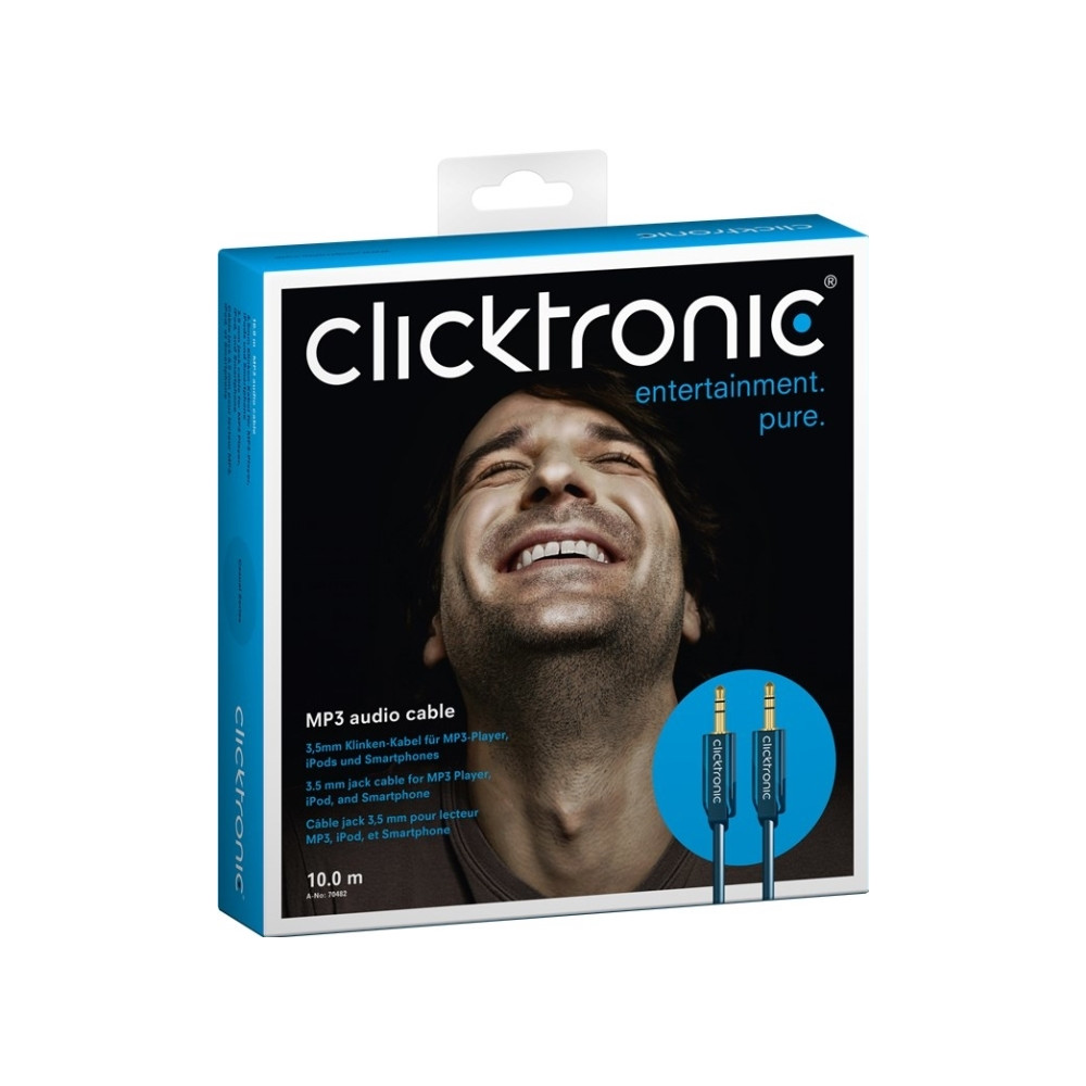 Produktbild för ClickTronic Casual Series ljudkabel - 10 m