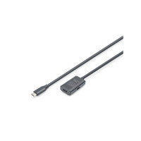 Produktbild för DIGITUS - USB-förlängningskabel - USB-C till USB-C - 5 m
