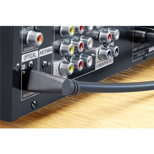 Goobay Goobay fiberoptisk kabel, 1 m, svart