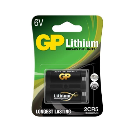 GP Batteries GP Batterier GP2CR5STD109C1 2CR5 Fotobatteri Litium 6 V 1 st
