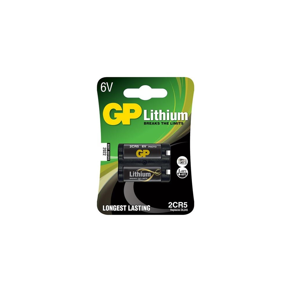 Produktbild för GP Batterier GP2CR5STD109C1 2CR5 Fotobatteri Litium 6 V 1 st
