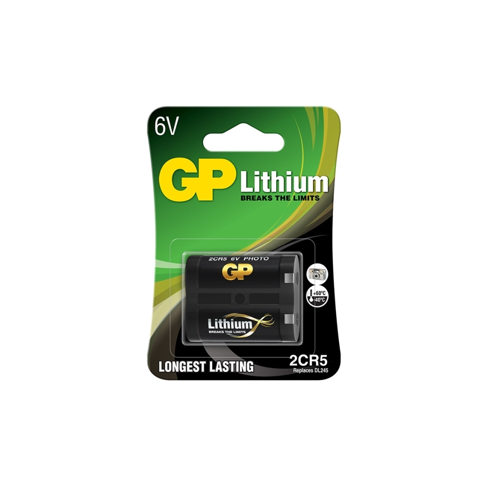 Produktbild för GP Batterier GP2CR5STD109C1 2CR5 Fotobatteri Litium 6 V 1 st