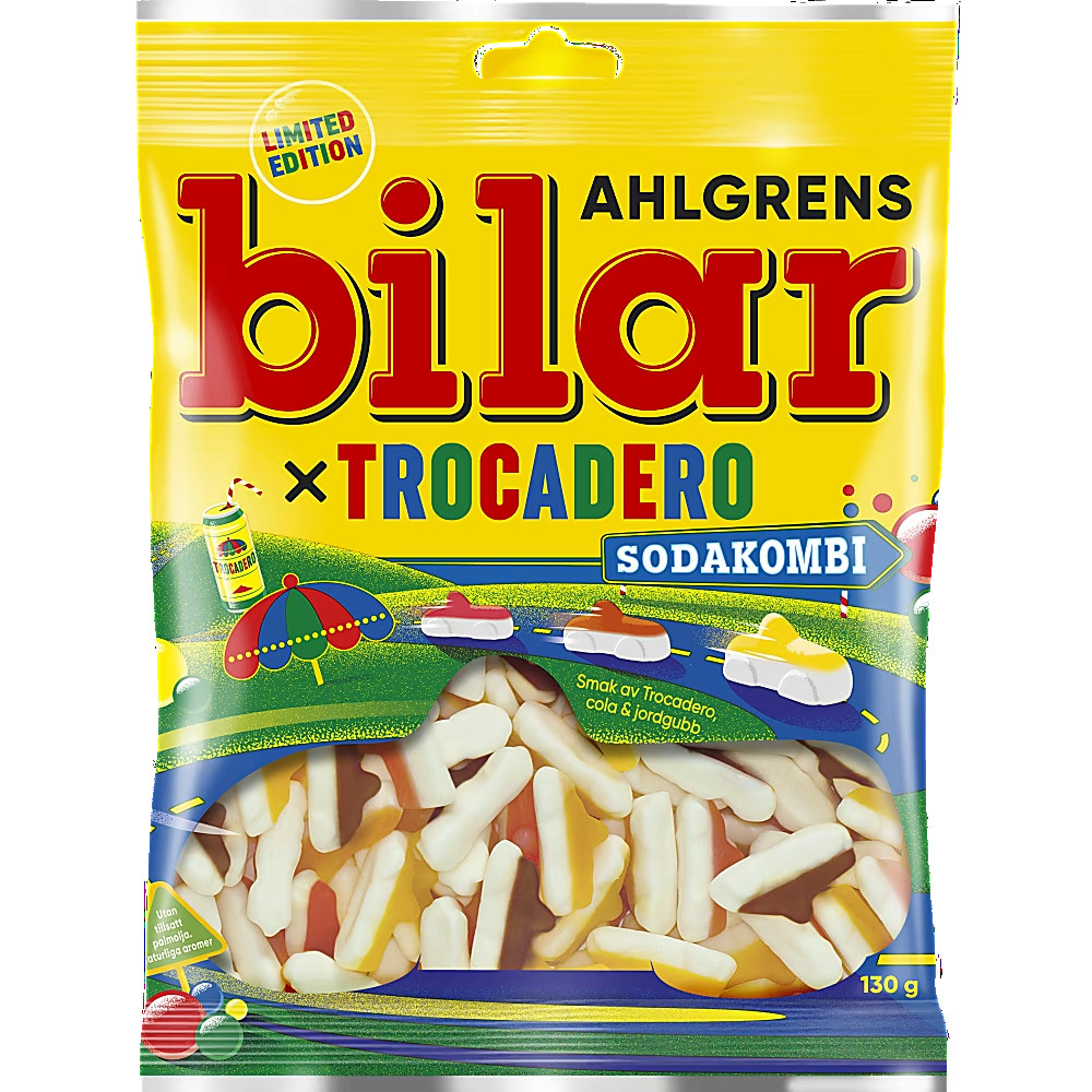 Produktbild för Ahlgrens Bilar X Trocadero Sodakombi 130g