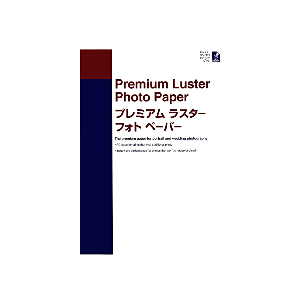 Produktbild för Epson Premium Luster Photo Paper - fotopapper - lyster - 25 ark - A2