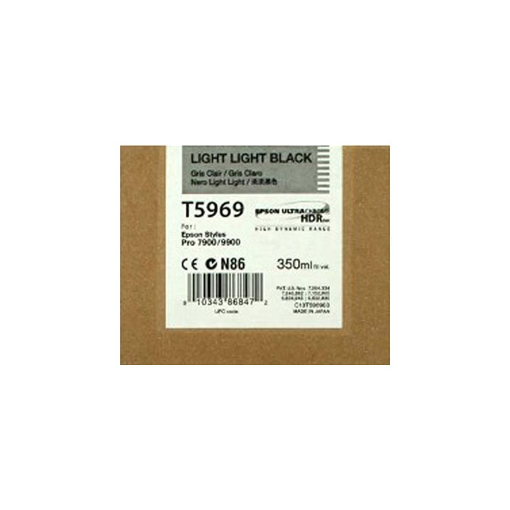 Produktbild för Epson T5969 - light light black - original - bläckpatron