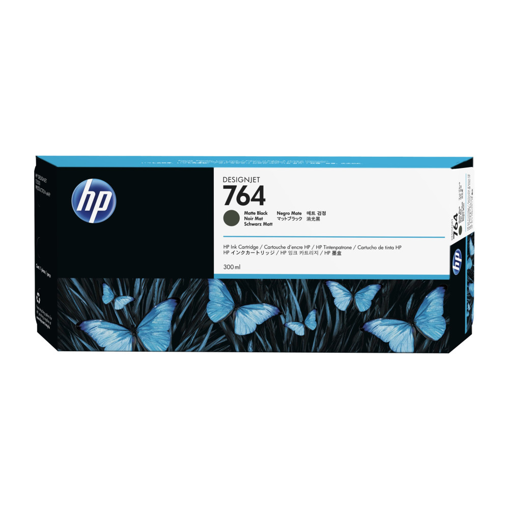 Produktbild för HP 764 - mattsvart - original - bläckpatron