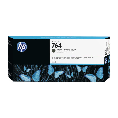 Hewlett-Packard HP 764 - mattsvart - original - bläckpatron