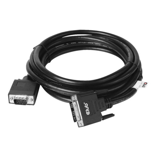 Club 3D Club 3D - videoadapterkabel - DVI-A till HD-15 (VGA) - 3 m