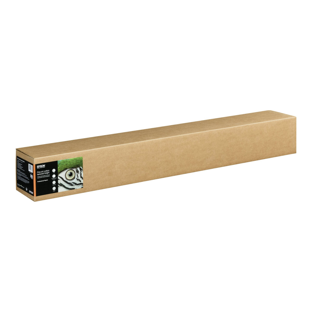 Produktbild för Epson Fine Art Textured - lumppapper - matt - 1 rulle (rullar) - Rulle (111,8 cm x 15 m) - 300 g/m²