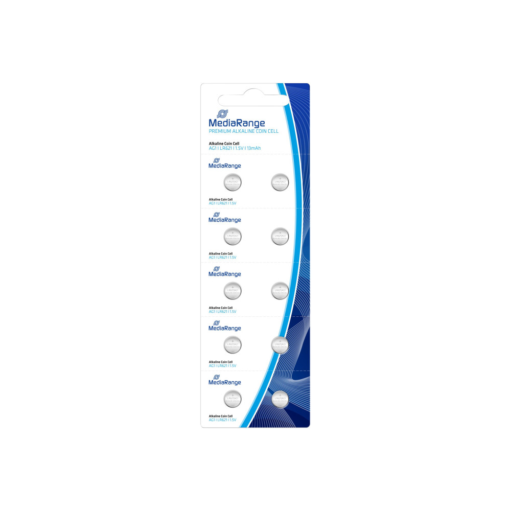 Produktbild för MediaRange Premium batteri - 10 x LR621 - alkaliskt