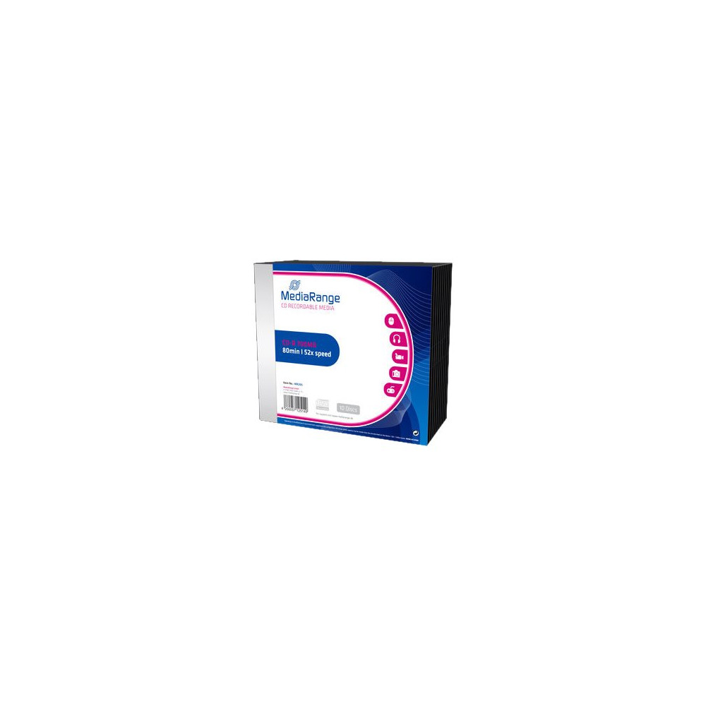 Produktbild för MediaRange - CD-R x 10 - 700 MB - lagringsmedier
