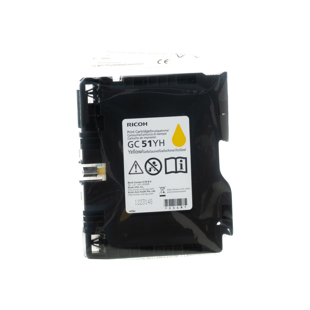 Produktbild för Ricoh GC 51YH - Lång livslängd - gul - original - bläckpatron