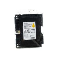 Produktbild för Ricoh GC 51YH - Lång livslängd - gul - original - bläckpatron
