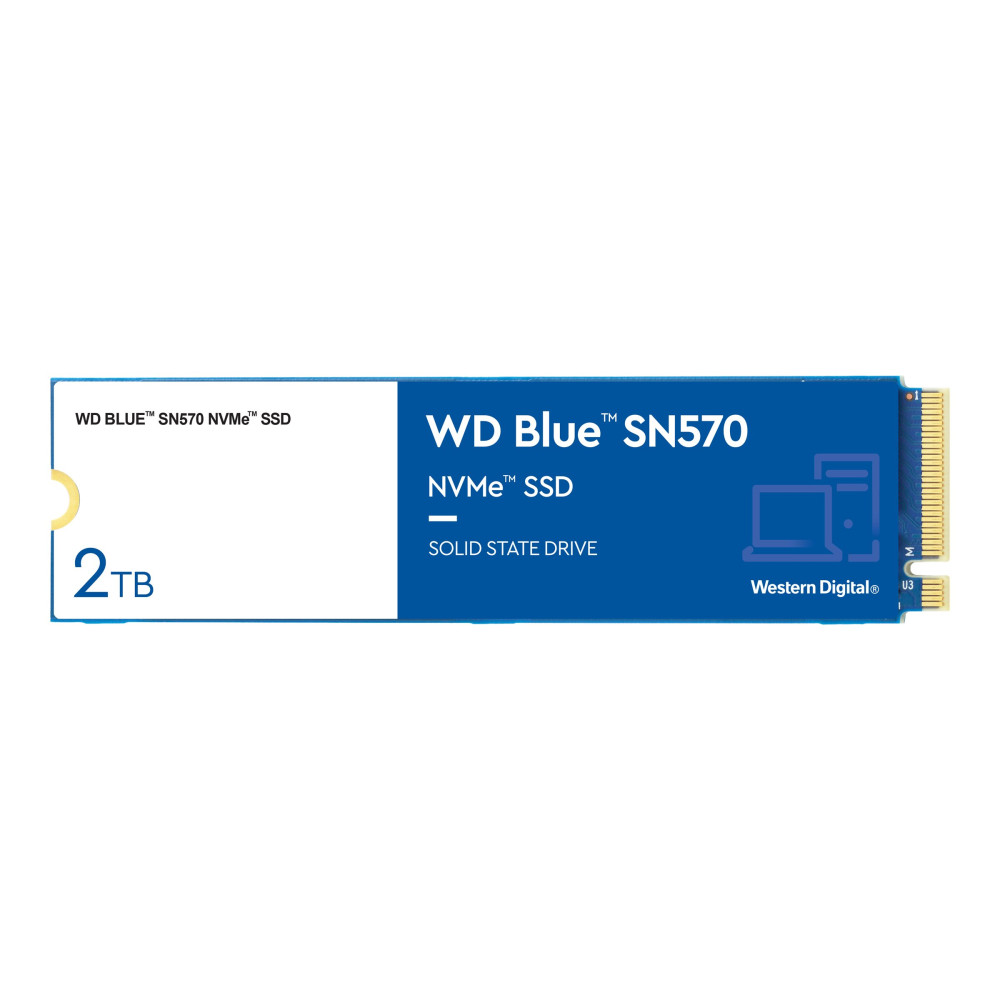 Produktbild för WD Blue SN570 NVMe SSD WDS200T3B0C - SSD - 2 TB - PCIe 3.0 x4 (NVMe)