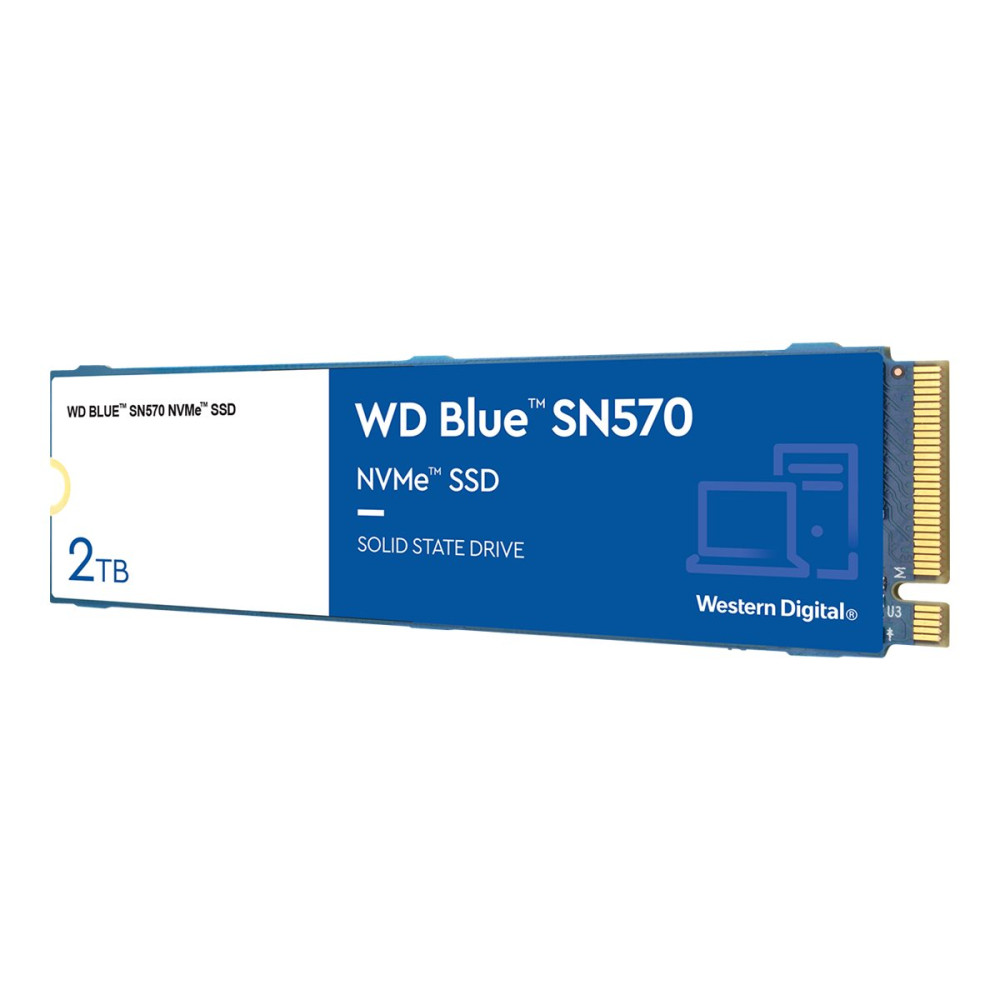 Produktbild för WD Blue SN570 NVMe SSD WDS200T3B0C - SSD - 2 TB - PCIe 3.0 x4 (NVMe)