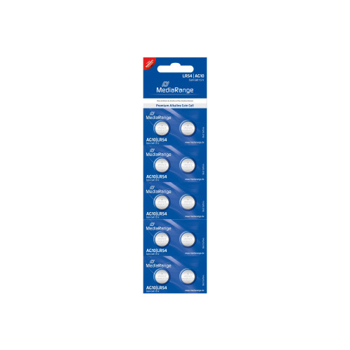 MediaRange MediaRange Premium batteri - 10 x LR54 - alkaliskt