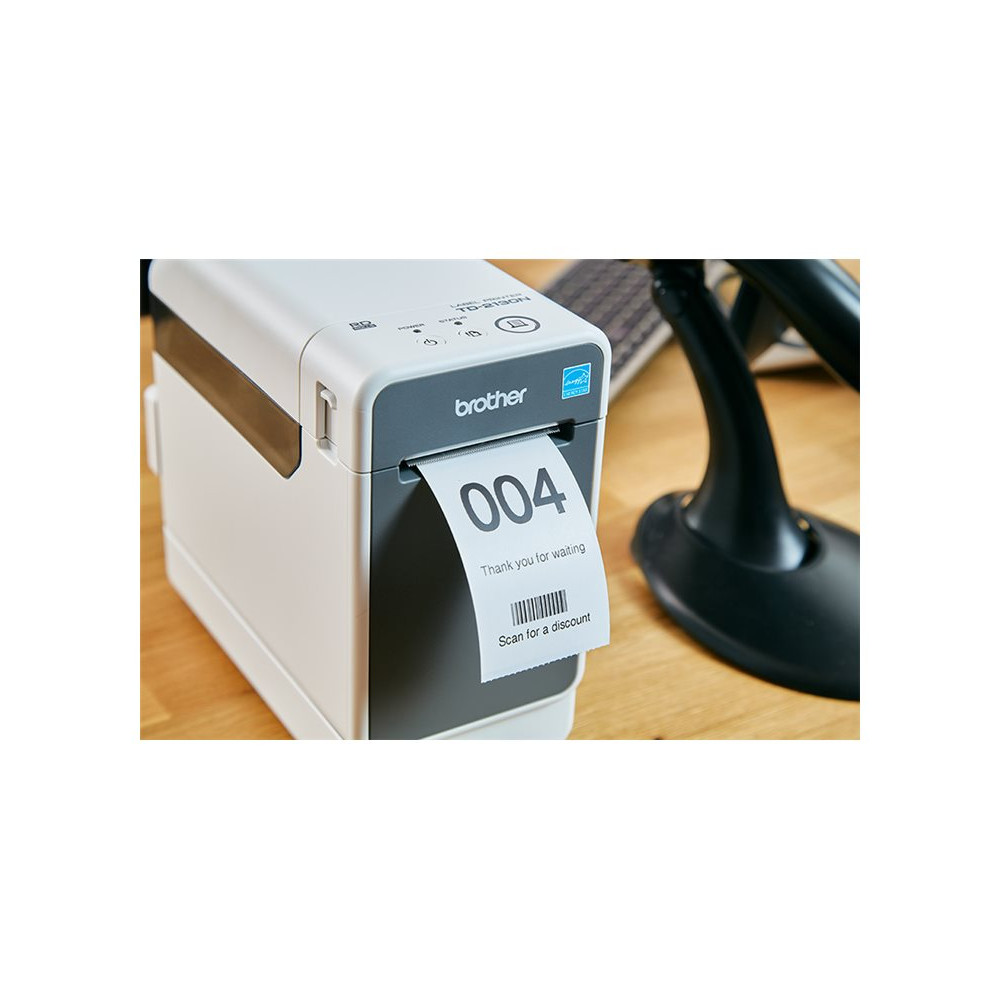 Produktbild för Brother TD-2125NWB - etikettskrivare - svartvit - direkt termisk
