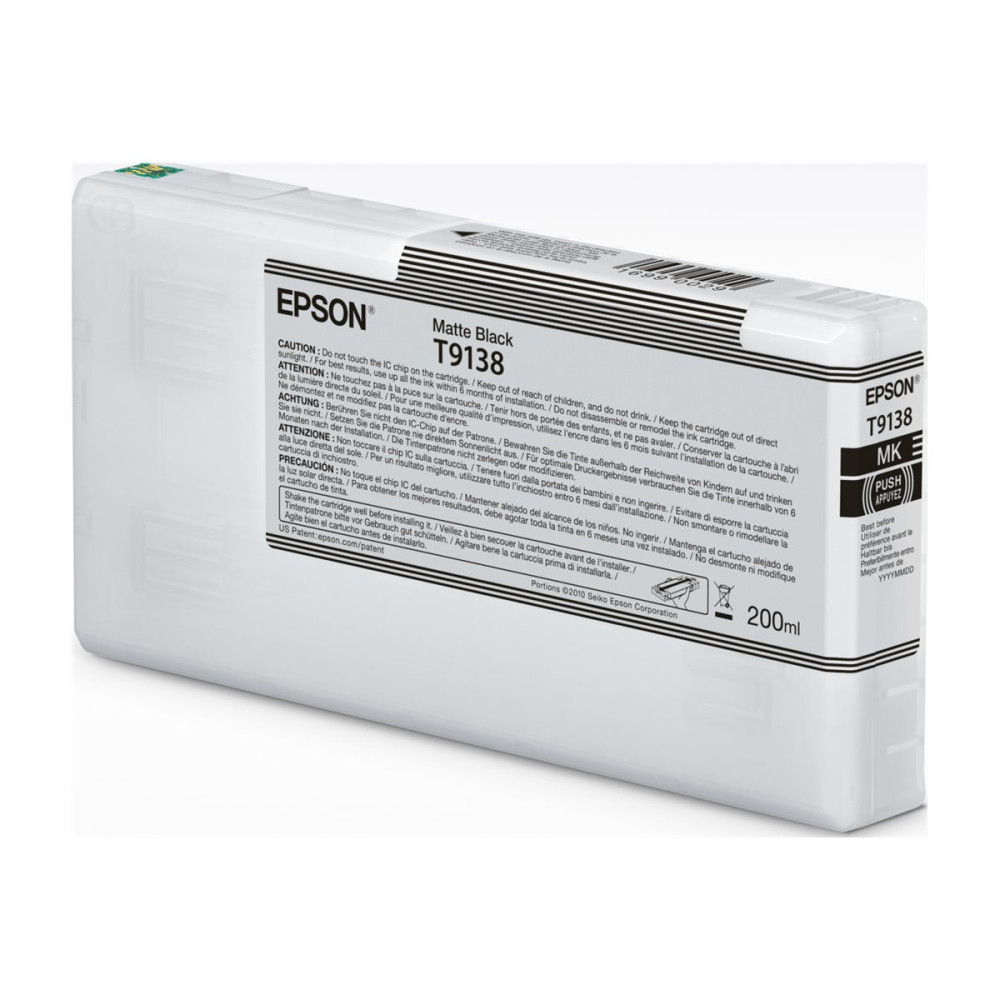 Produktbild för Epson T9138 - mattsvart - original - bläckpatron
