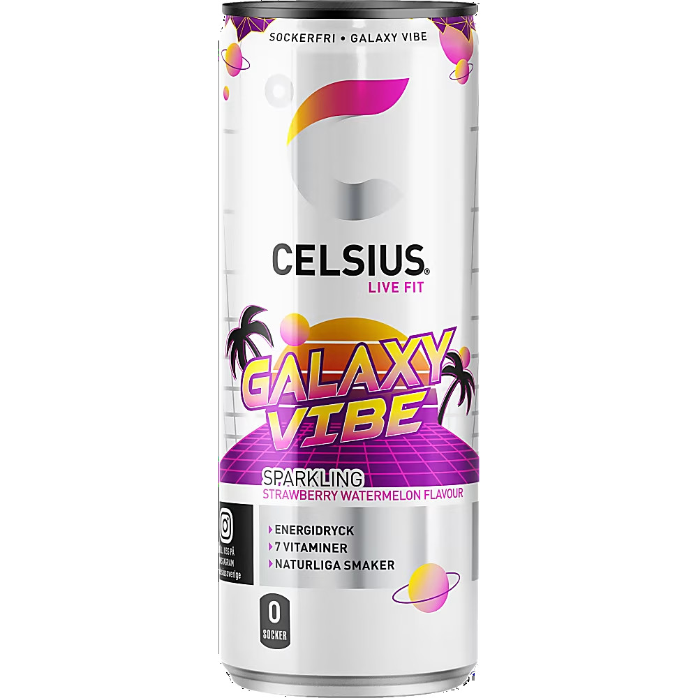 Produktbild för Celsius Galaxy Vibe Energidryck 35,5cl