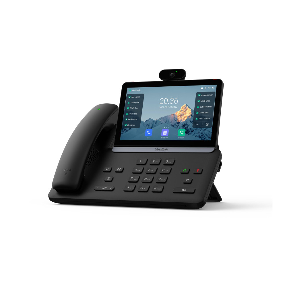 Produktbild för Yealink SIP-T88V Pro - VoIP-telefon - med främre digitalkamera (5 MP) med nummerpresentation/samtal väntar - 10-riktad samtalsförmåg