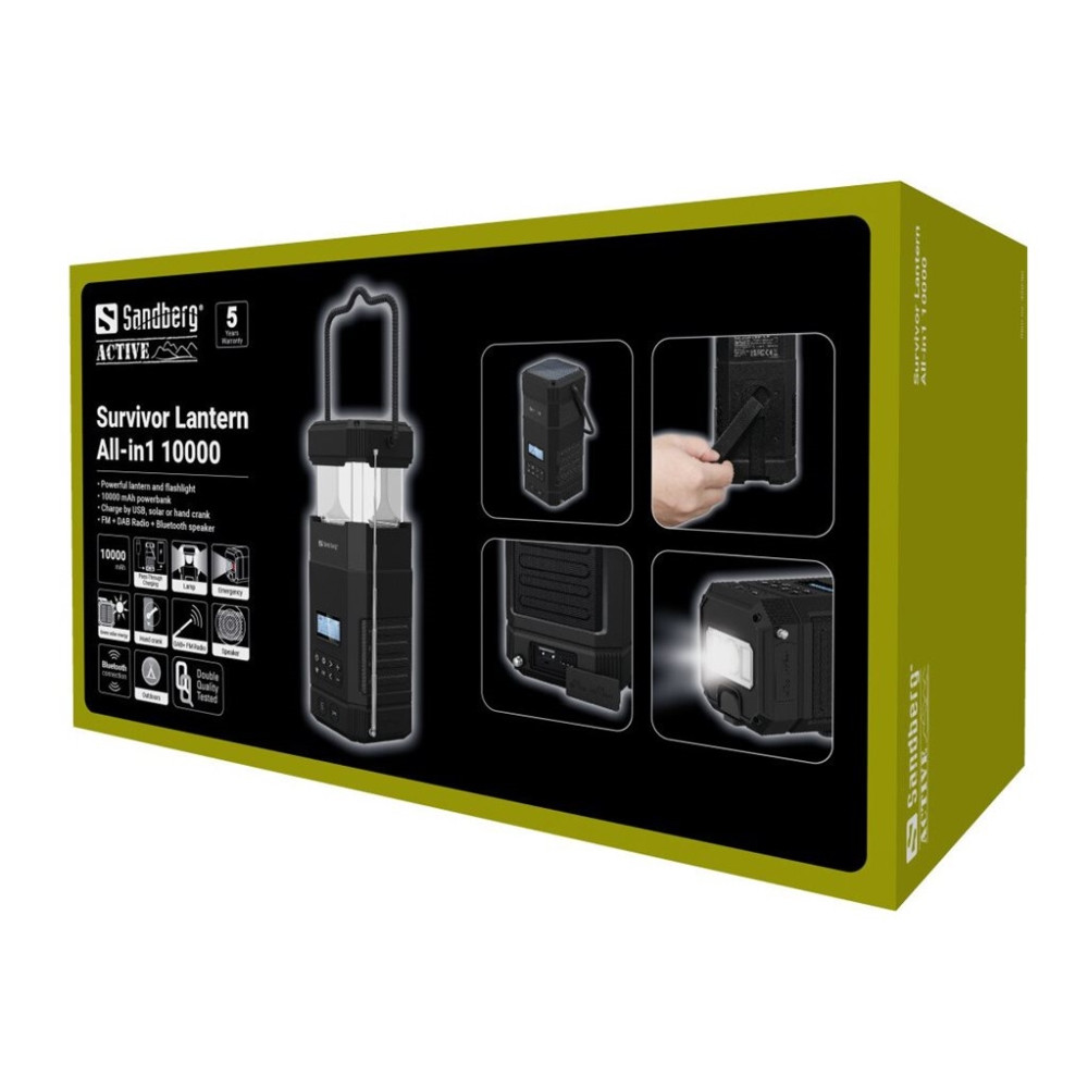 Produktbild för Sandberg Survivor Lantern power bank - USB