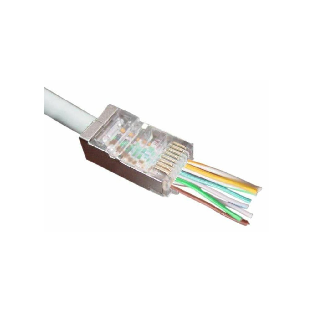 Produktbild för MicroConnect Easy Connector nätverkskontakt - aluminium