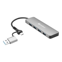 Produktbild för Sandberg - hubb - USB-C/A - 4 portar