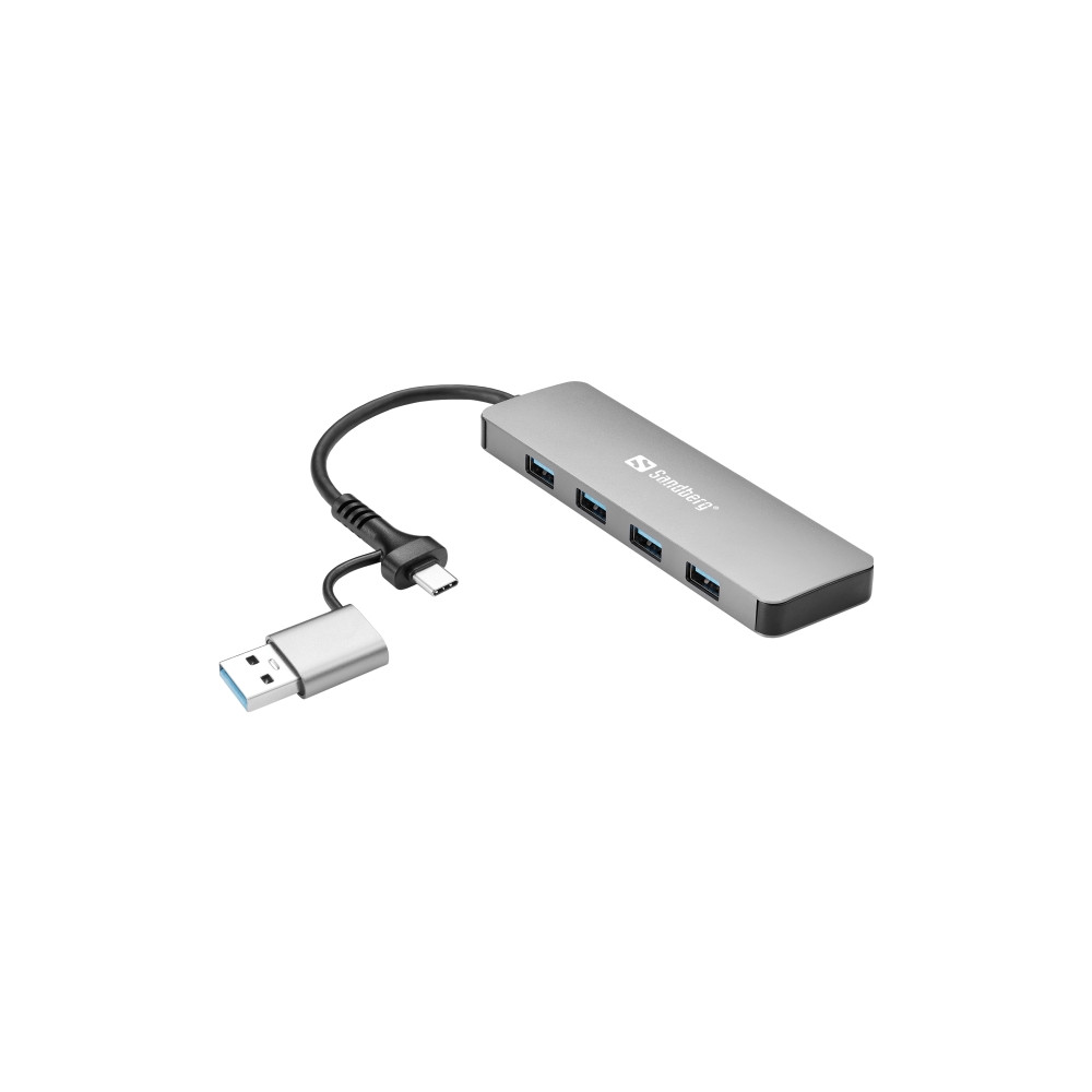 Produktbild för Sandberg - hubb - USB-C/A - 4 portar