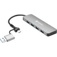 Produktbild för Sandberg - hubb - USB-C/A - 4 portar