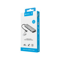 Produktbild för Sandberg - hubb - USB-C/A - 4 portar